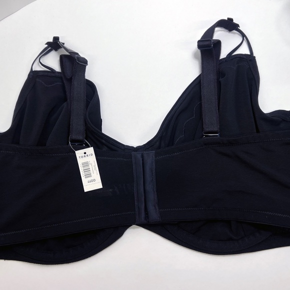 Torrid Balconette Unlined Tattoo Lace Straight Back Bra 46DD - Picture 9 of 11
